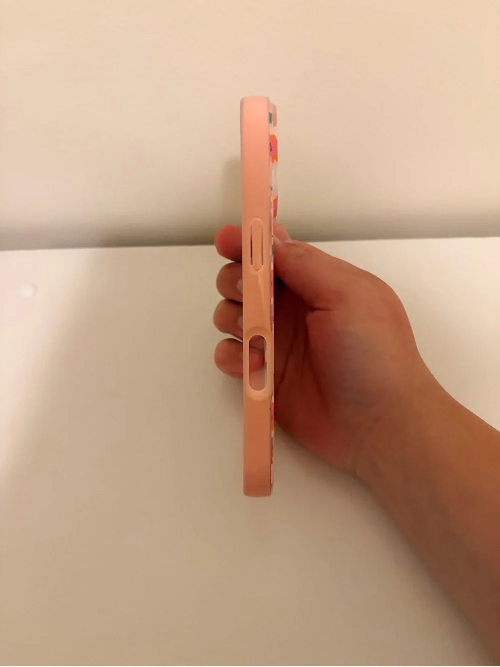 Floral Pink Protective Phone Case with Built-In Grip